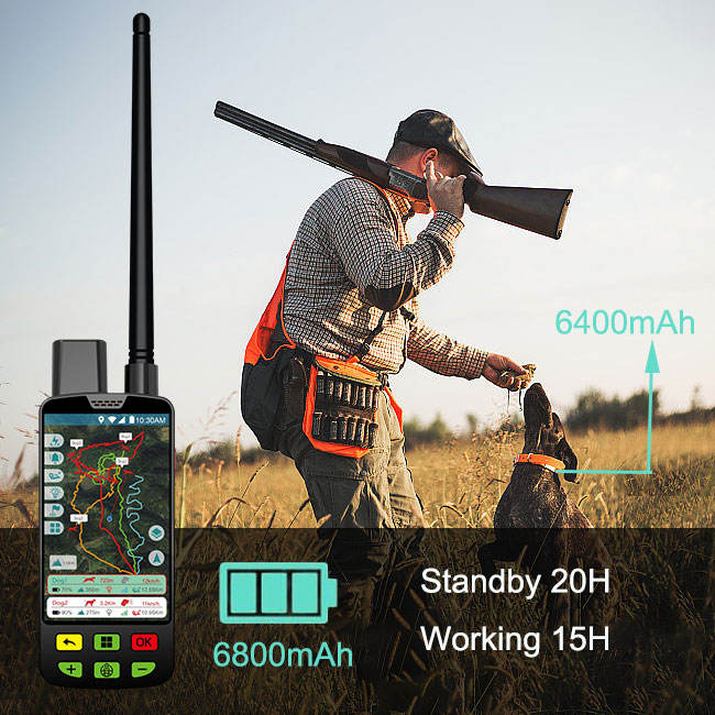 ESEEK GPS Collier GPS / 4G VHF Eseek Étanche pour Chien de Chasse